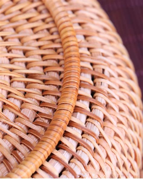 Плетеная корзина из ротанга ручной работы, большая круглая корзина для ...
