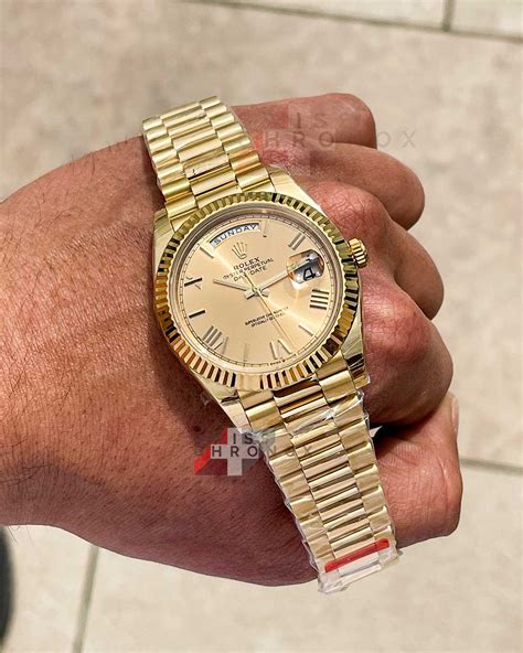 Rolex 228238 Day-Date 40 Yellow Gold Champagne Dial