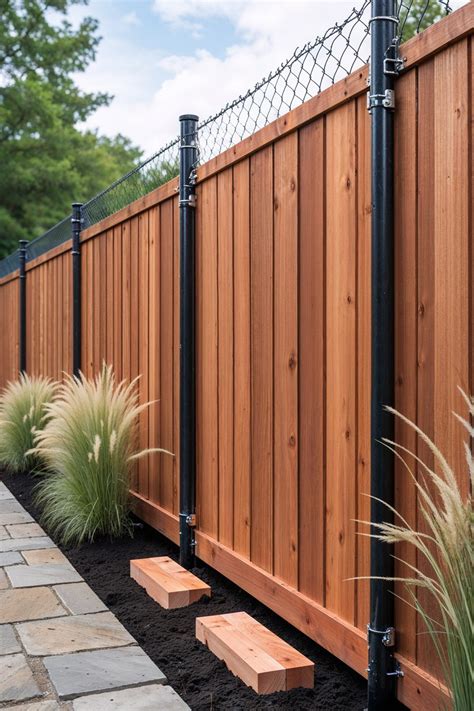 privacy ideas  chain link fence   budget