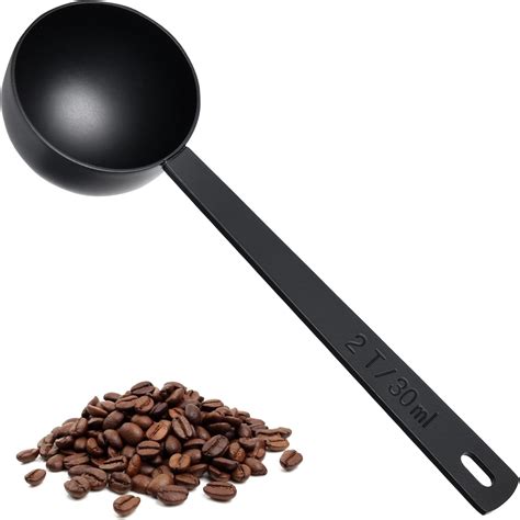 Amazon.com: Metal Measure Spoon 2 Tablespoon Coffee Scoop 4.7in Black