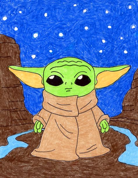simple drawing yoda 1