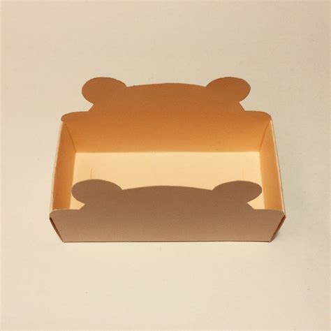 Bear box template teddy bear box bear tray bear shaped box | Etsy