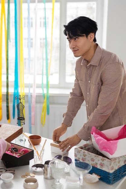 photo person   barter event exchanging goods