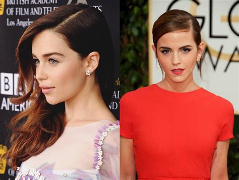 Emilia Clarke and Emma Watson- You get to make out with one while the