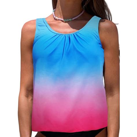 BIKINX Tankini Women Swimsuit Top Plus Size Bathing Suit Tops Swimwear ...