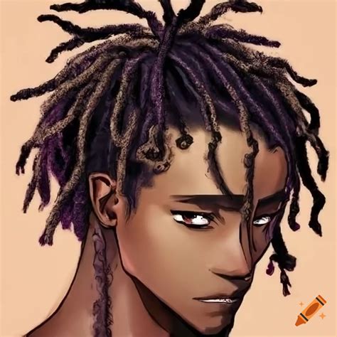 Anime character with short dreads