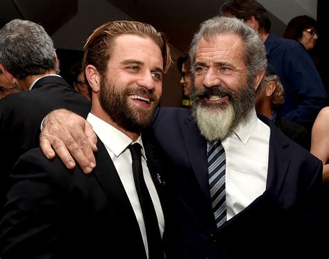 Twins!Mel Gibson Poses With His Lookalike Son Milo On The Red Carpet