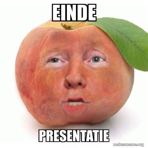 einde presentatie impeached donald trump meme generator