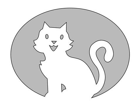 Кошка из бумаги распечатать шаблон