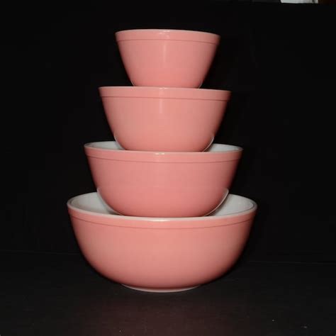 Pink Pyrex Bowls - Etsy