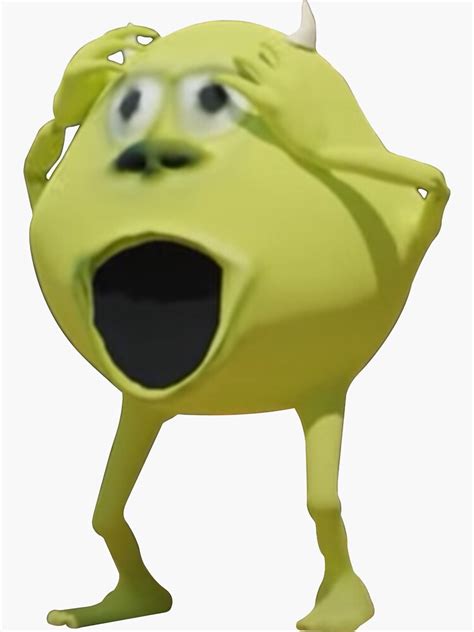 "Mike Wazowski meme" Sticker for Sale by tttatia | Redbubble