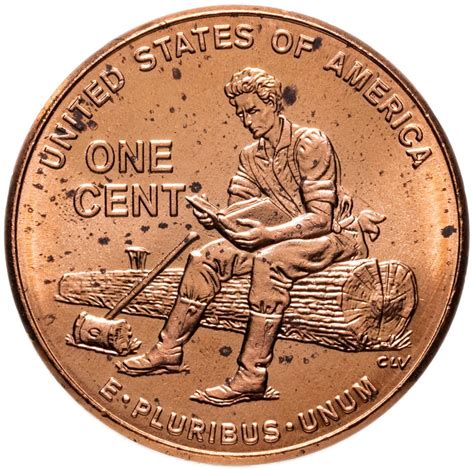Монета США 1 цент (cent) 2009 "200 лет со дня рождения Авраама ...