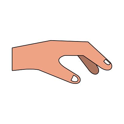 Human Hand Holding Something Stock Illustration - Download Image Now ...