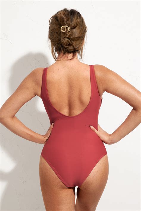 CUPSHE Women's One Piece Lace Up Backless Bathing Suit with Wide Straps