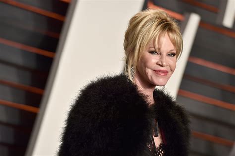 Melanie Griffith Celebrated 65 in a Black Minidress and Combat Boots