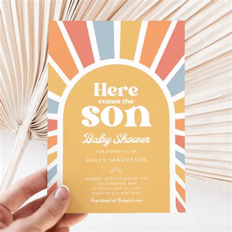 son baby shower invitation zazzle