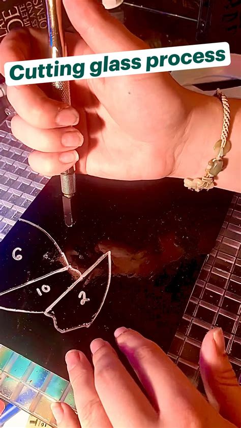 cutting  glass pieces   stained glass design artofit