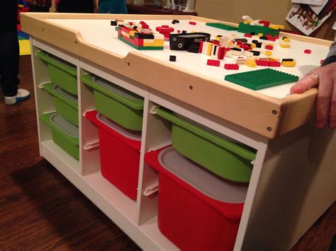 Organize Your Space With A Lego Table With Storage - Home Storage Solutions