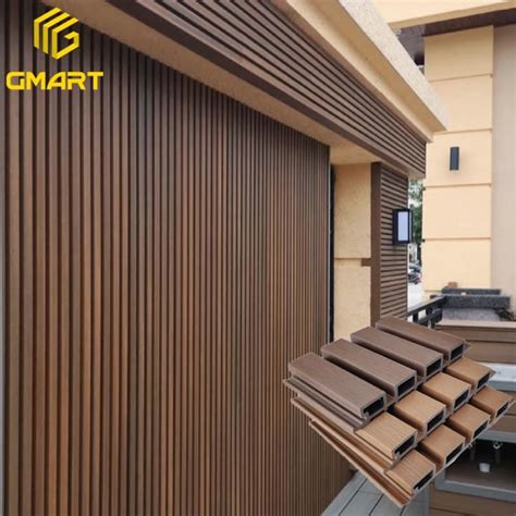 stunning outdoor plastic composite garden cladding