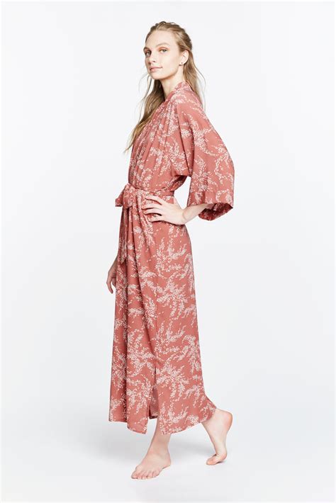 Kae Long Kimono Robe | Semi Sheer Kimono Robe – kimandono.com