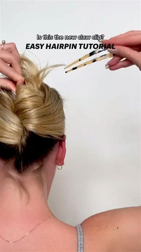 easy hairpin tutorial hairpins frenchhairpin hairpinhairstyles