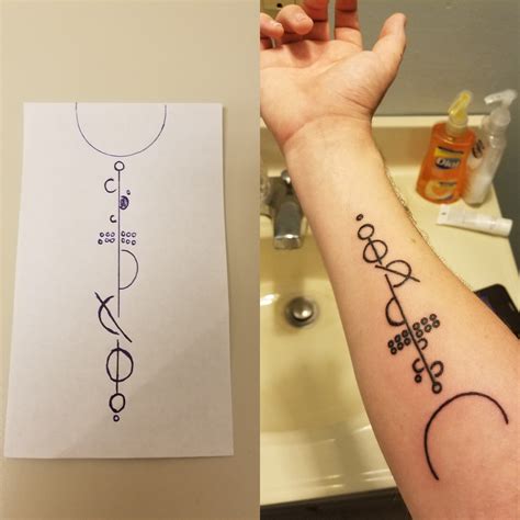 My first tattoo. Minimalist Solar System. Done by Electric Dagger in ...