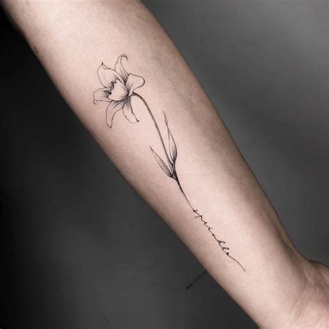 Narcissus Flower Tattoo - vrogue.co