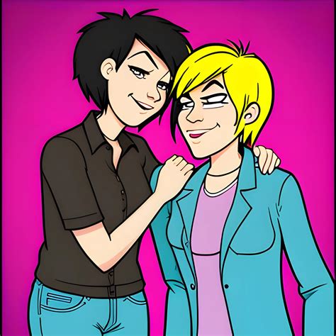Lesbian, Cartoon - Arthub.ai