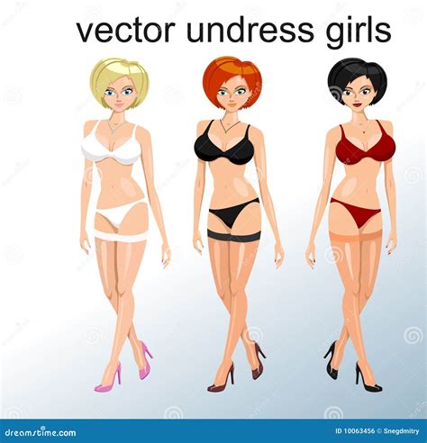 Vector undress girls stock vector. Illustration of manager - 10063456