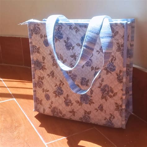 Sky Blue Rosette Tote – Udaipurwalas