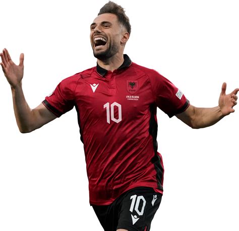 Nedim Bajrami Albania football render - FootyRenders