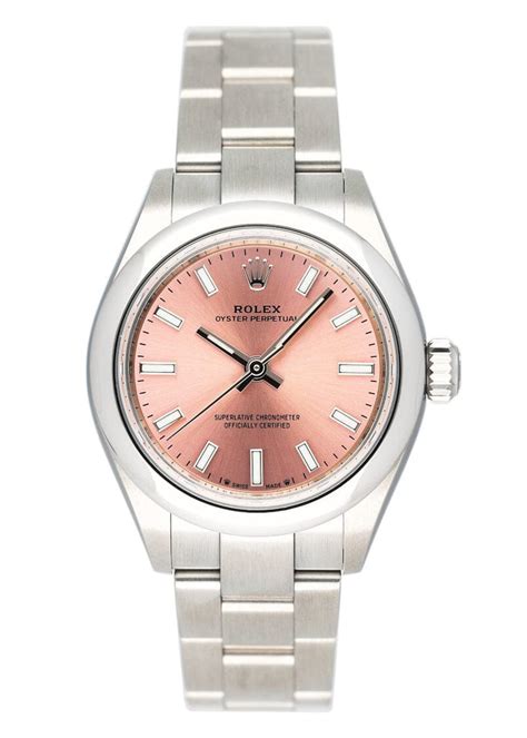 Rolex Oyster Perpetual 276200 Pink Dial Ladies Watch Box Papers