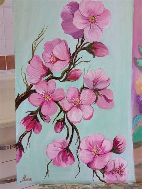 Flower Paintings Using Acrylic Paint on Canvas - Beautiful Dawn Designs ...