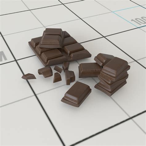 Chocolate Chunks 3D Model $15 - .unknown .obj .fbx .ma - Free3D