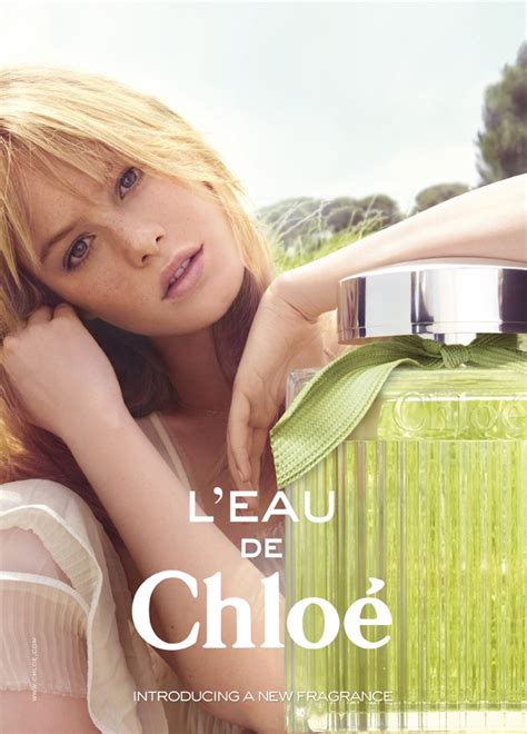 L'eau de Chloé Fragrance Ad Campaign Featuring Camille Rowe | Fragrance ...