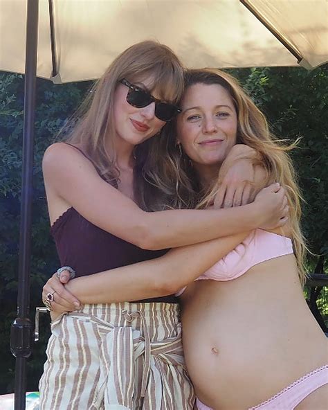 Pregnant Blake Lively shows off baby bump in cutout swimsuit