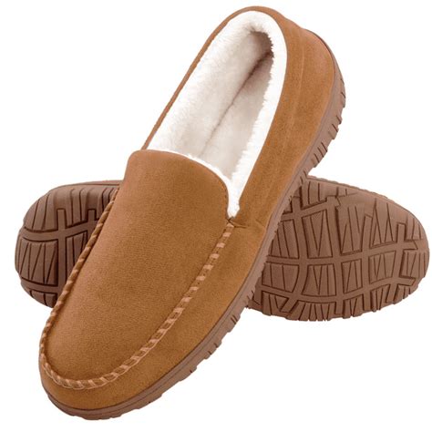 NHU Men's Slippers Mens Moccasin Slippers Indoor Outdoor House Slippers ...