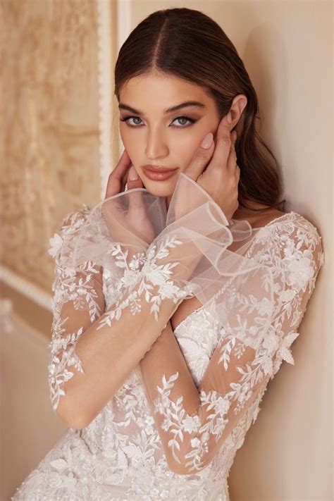 Luxury Mermaid Wedding Gown With Long Sleeves | Galina Couture – GALINA