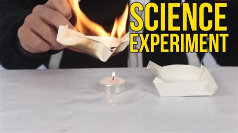 science experiment  fire  water youtube