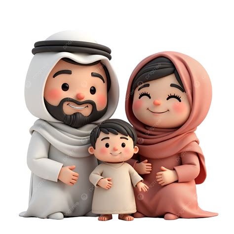 Happy Middle Eastern Family A Warm Cultural Portrait, Happy Middle