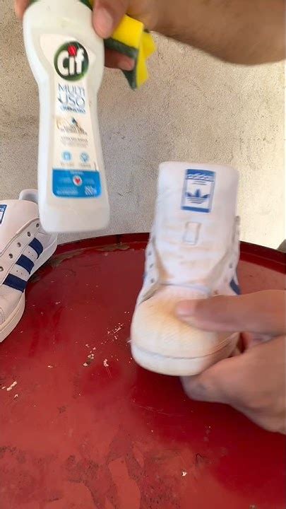 Como Limpar Tenis Com Cif - Limpando tênis com cif!!! - YouTube