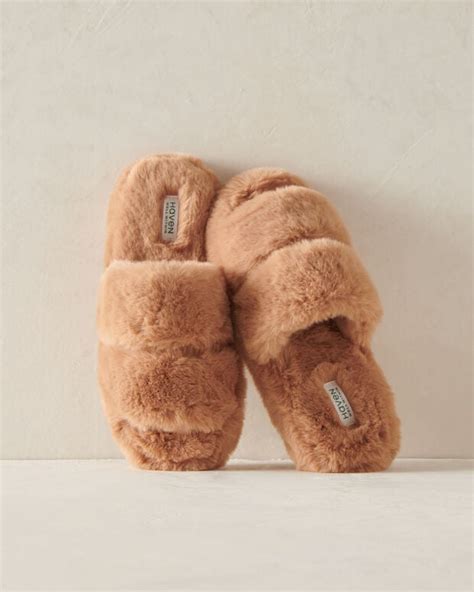 Faux Fur Banded Slippers | Haven Well Within