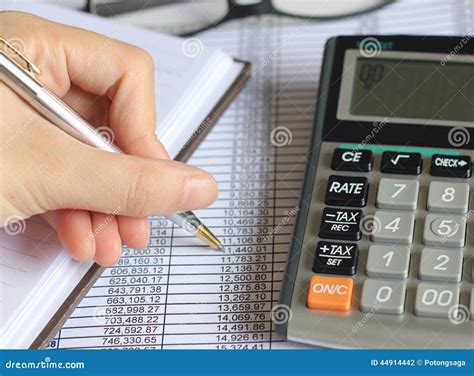 finance accounts tax calculator stock photo image  finance