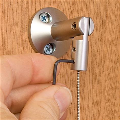 angled cable mount wall mount    top  bottom silver