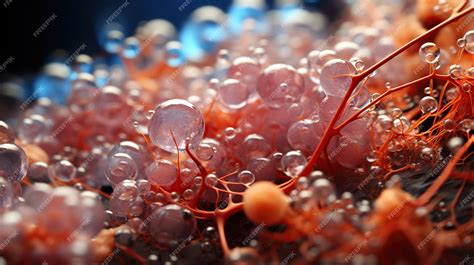 Premium Photo | Candida and bacteria colonies under a microscope