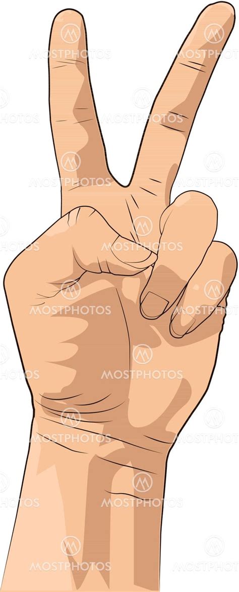 Peace Sign Hand Gesture