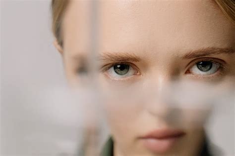 Woman Face behind Glass · Free Stock Photo
