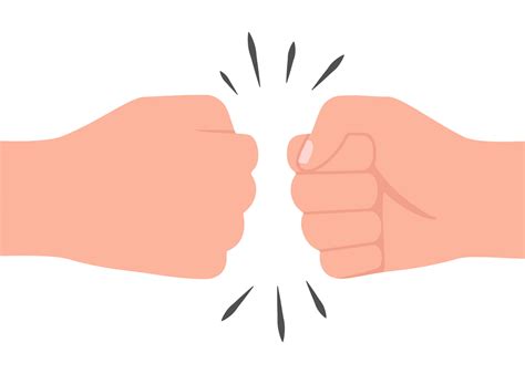 clenched fists bump  hand strong crash bro fist bump