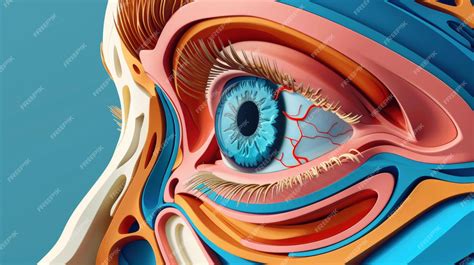Desenho De Um Olho Humano - Estrutura de cores e anatomia do olho humano Ilustração de desenho ...