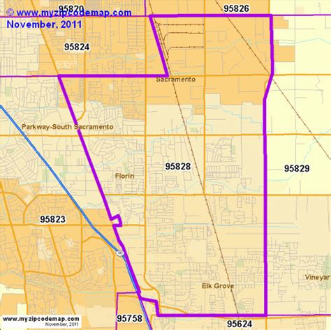 Zip Code Map of 95828 - Demographic profile, Residential, Housing ...